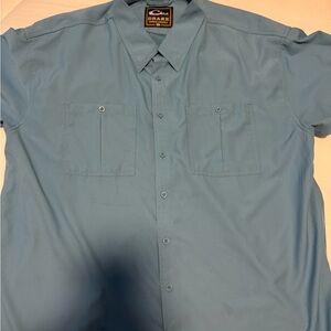 Drake Men's Casual Light Blue Button Down Shirt